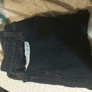 Dark blue highrise skinny jeans size 11